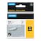 Dymo Rhino Heat Shrink Tubes Industrial Label Tape, 0.37 in. x 5 ft, White/Black Print 18053 - alternate 1